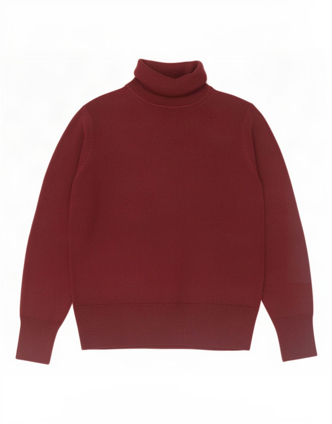 Maglione maglione a collo alto da donna Marks & Spencer UK 12 Borgogna medio