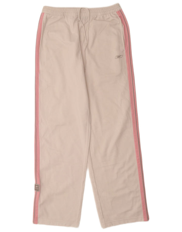 Pantaloni della tuta da ragazza Reebok 15-16 anni Poliestere color block bianco