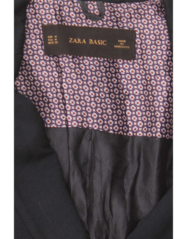 Giacca blazer da donna a 1 bottone Zara UK 12 blu navy medio