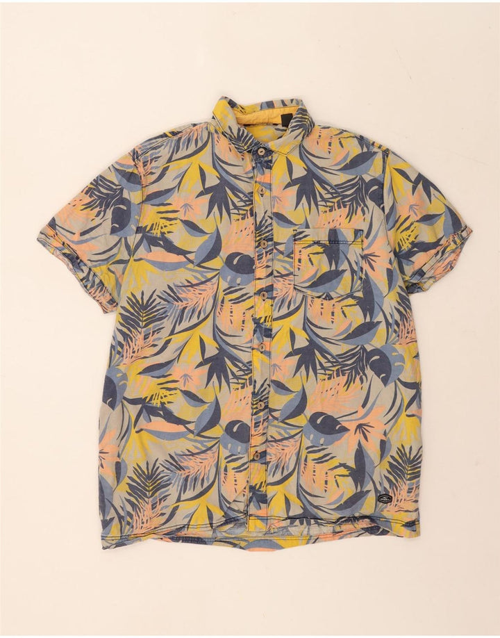 Camicia a maniche corte da uomo O'Neill grande cotone floreale multicolore