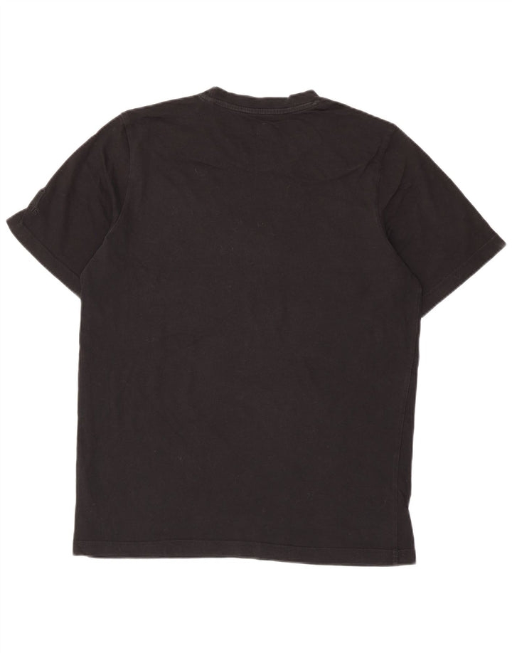 T-shirt grafica da uomo Adidas Top in cotone nero medio