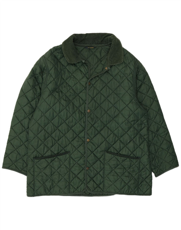 Giacca trapuntata da uomo Henri Lloyd UK 40 Large Green Nylon