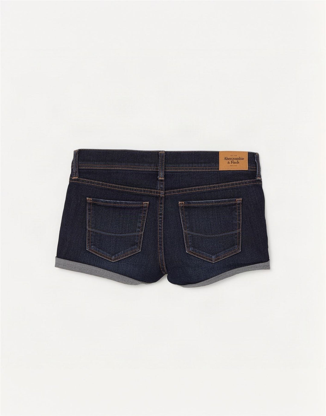 Pantaloncini di jeans da donna Abercrombie & Fitch US 8 medi W29 blu navy