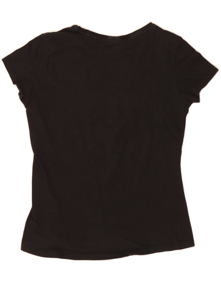 PUMA Womens Graphic T-Shirt Top UK 10 Small Black Vintage Puma and Second-Hand Puma from Messina Hembry 