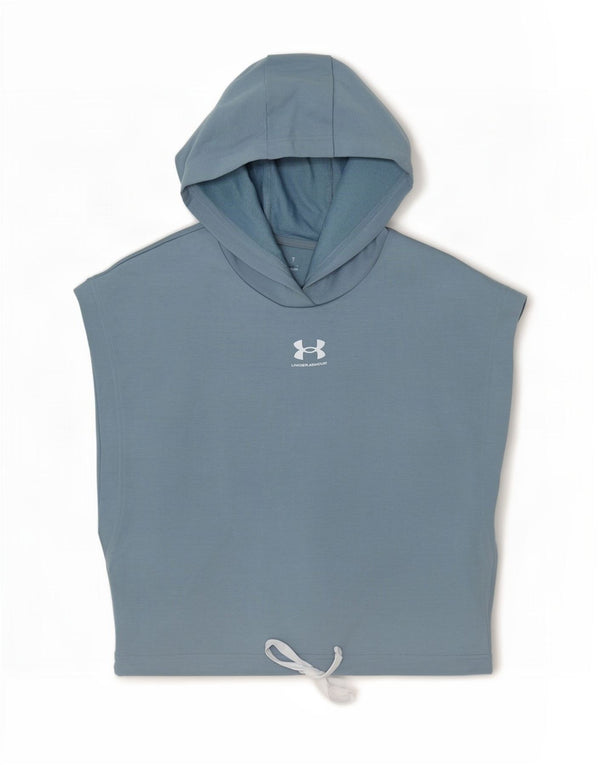 Canotta oversize con cappuccio corta da donna Under Armour UK 10 piccola blu