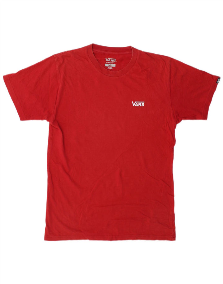 T-shirt da uomo Vans Classic Fit piccola rossa in cotone