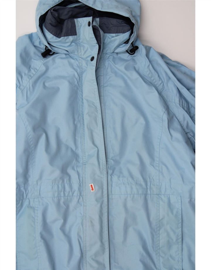 TARGET DRY Womens Hooded Rain Jacket UK 14 Large  Blue Polyester Vintage Target Dry and Second-Hand Target Dry from Messina Hembry 