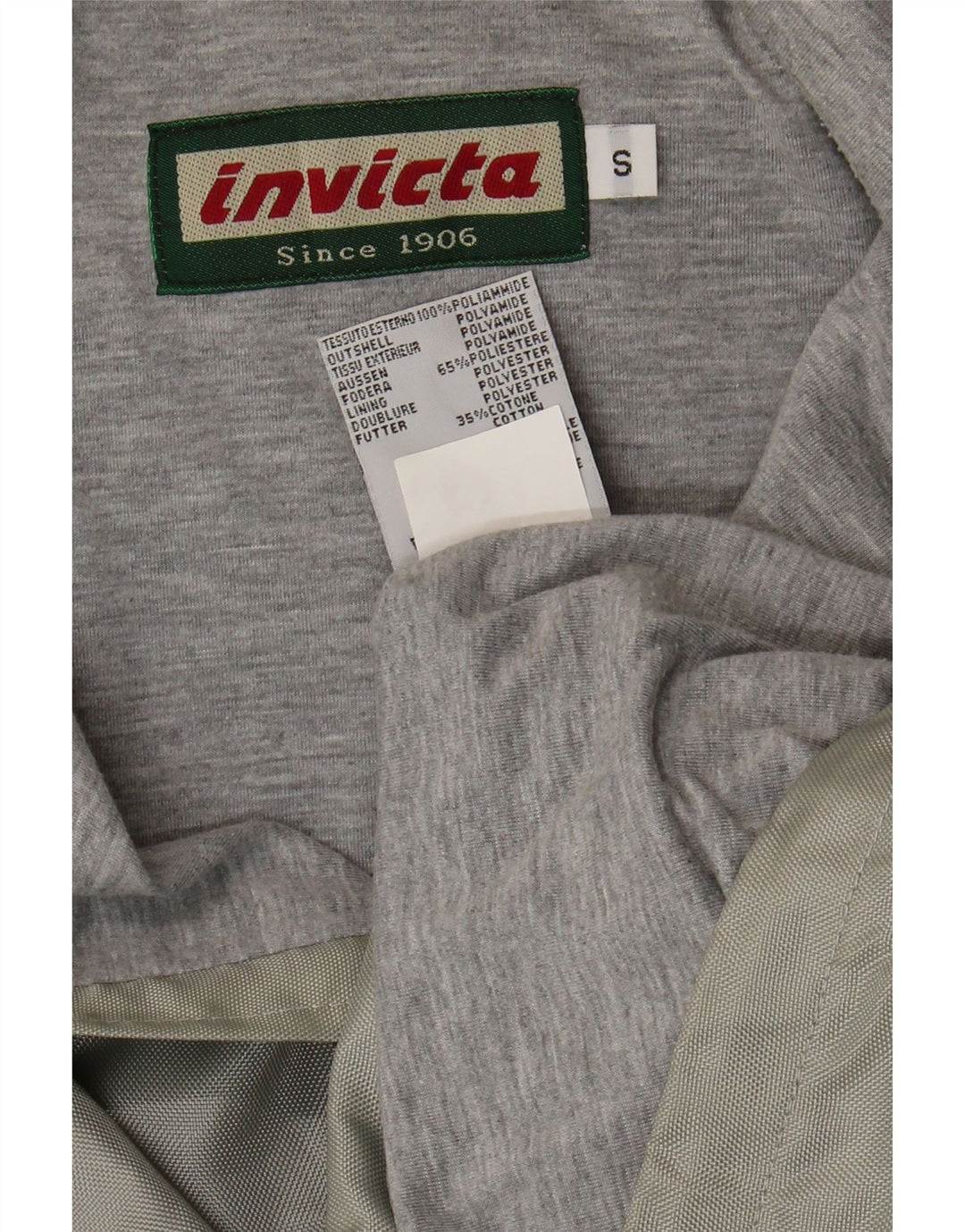 INVICTA Mens Bomber Jacket UK 36 Small Green Polyamide