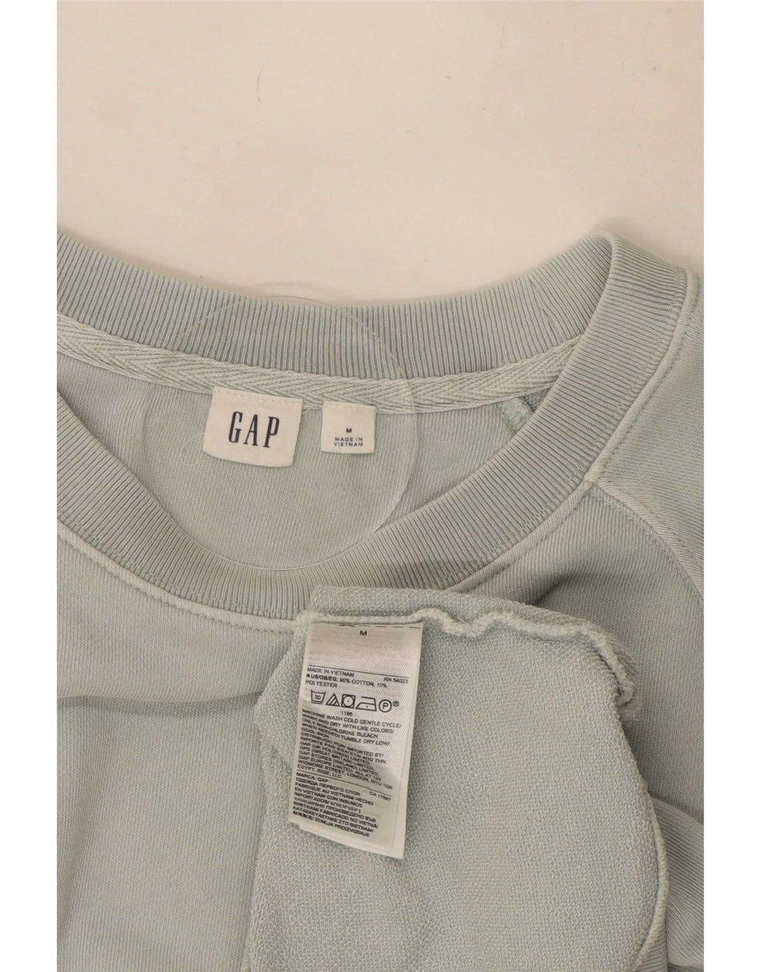 Felpa da donna a maniche corte Gap Jumper UK 14 Cotone verde medio