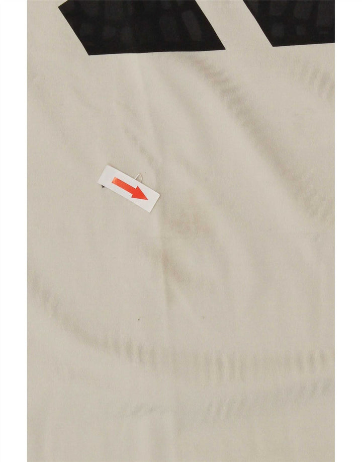 T-shirt grafica da uomo Adidas Top grande bianco sporco