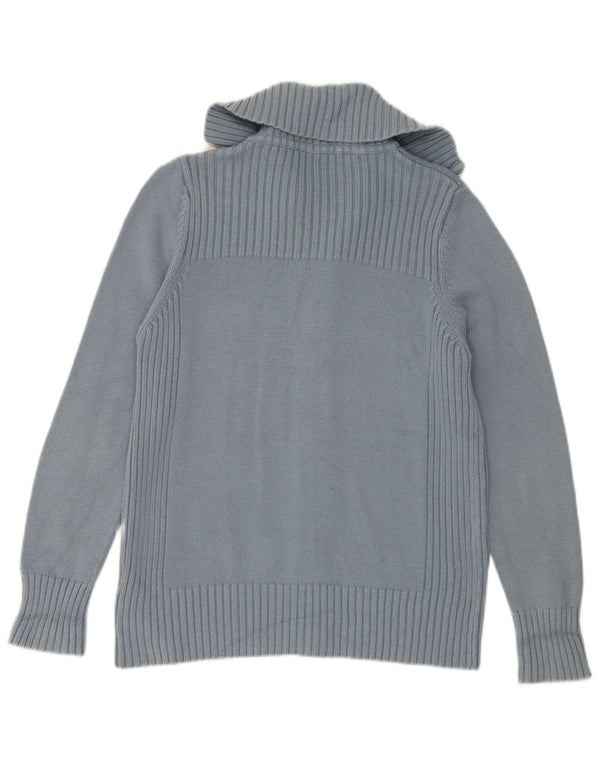Maglione cardigan da donna Marks & Spencer UK 16 grande cotone blu