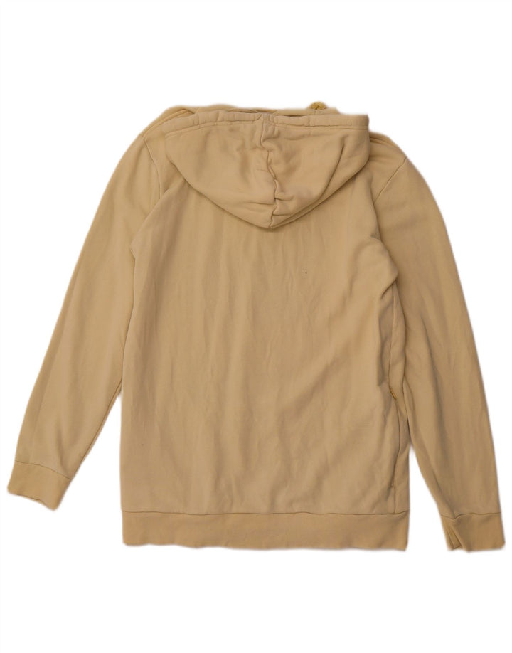 Maglione con cappuccio grafico da uomo ADIDAS in cotone giallo medio