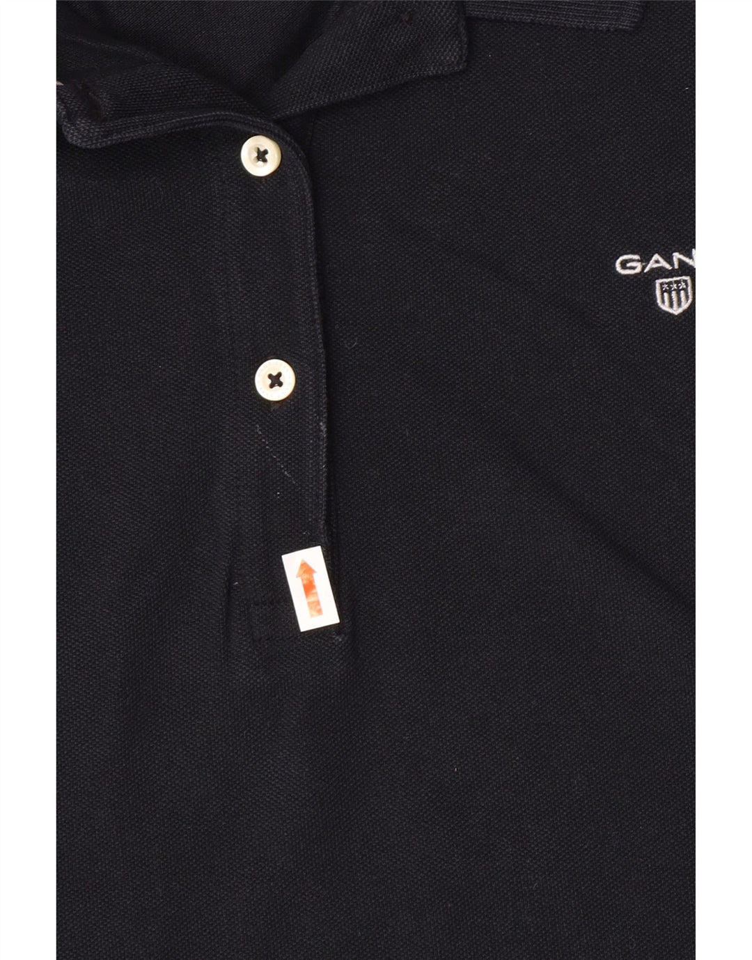 GANT Womens Polo Shirt UK 12 Medium Navy Blue