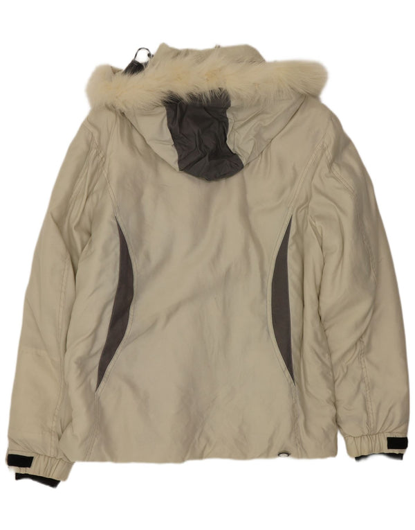 Giacca da sci con cappuccio da uomo Colmar IT 46 Small Beige Colourblock