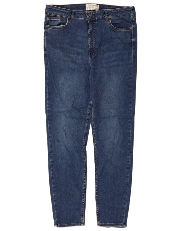 Jeans skinny a vita alta Harlow da donna Fat Face UK 16 Large W32 L27 Blu