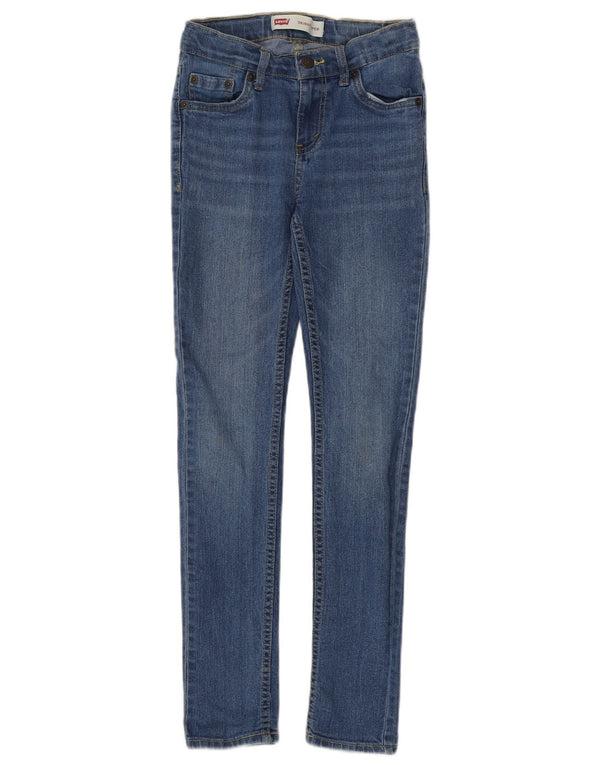Levi's Boys Super Skinny Jeans 11-12 Years W24 L27 Blue Cotton