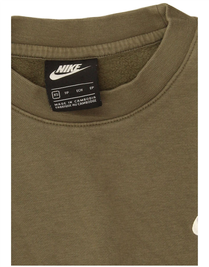 Felpa Nike Uomo Maglia XS Cotone Cachi