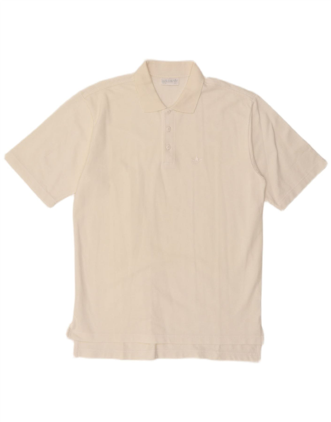 Polo Adidas da uomo IT 50 media bianco sporco