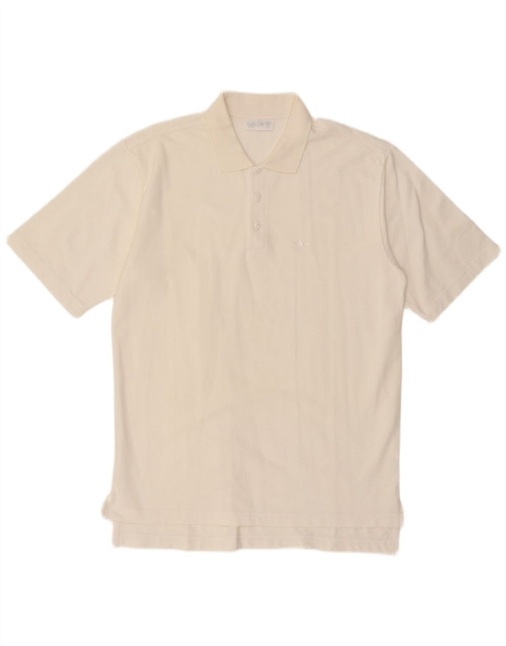 Polo Adidas da uomo IT 50 media bianco sporco