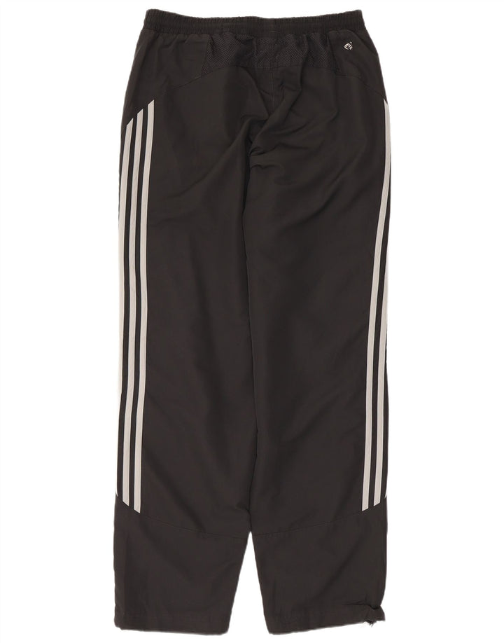 Pantaloni da tuta Adidas Climalite da uomo UK 38/40 Medium Nero Poliestere