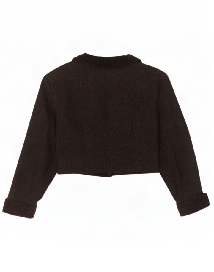 Giacca Bolero Doppio Petto Da Donna Swinger IT 44 Lana Grigio Medio