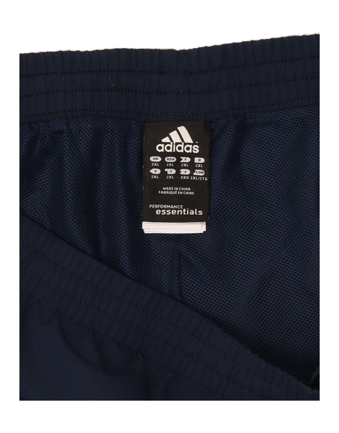ADIDAS Mens Climalite Sport Shorts 2XL  Navy Blue Polyester Vintage Adidas and Second-Hand Adidas from Messina Hembry 