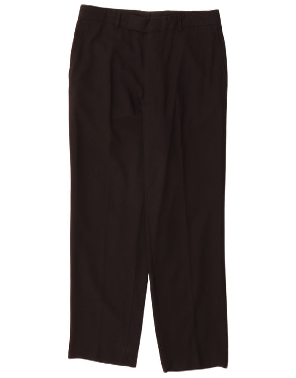 Pantaloni da abito dritti da uomo Hugo Boss IT 48 medio W32 L32 neri