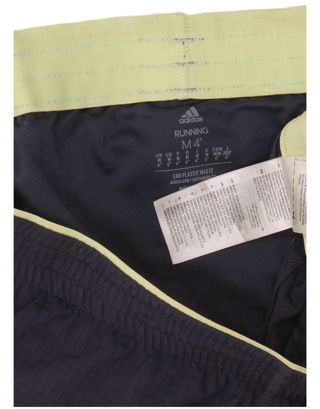 Pantaloncini sportivi Adidas Aeroready da donna UK 14 medio blu navy poliestere