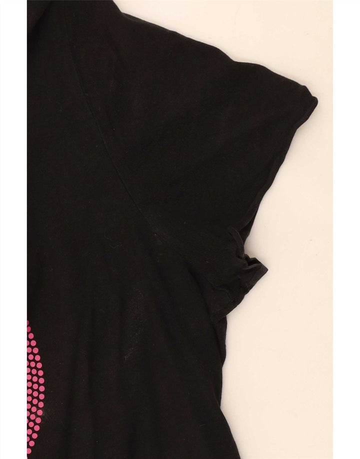 T-shirt grafica da donna Puma UK 12 media nera