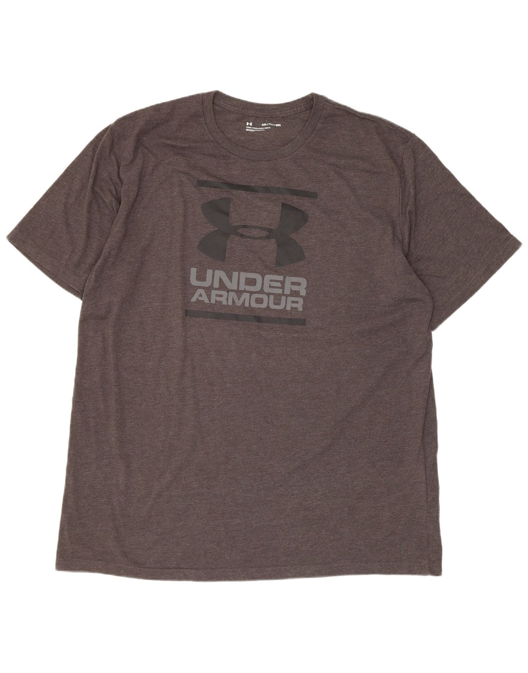 Maglietta grafica da uomo Under Armour Top 2XL cotone grigio