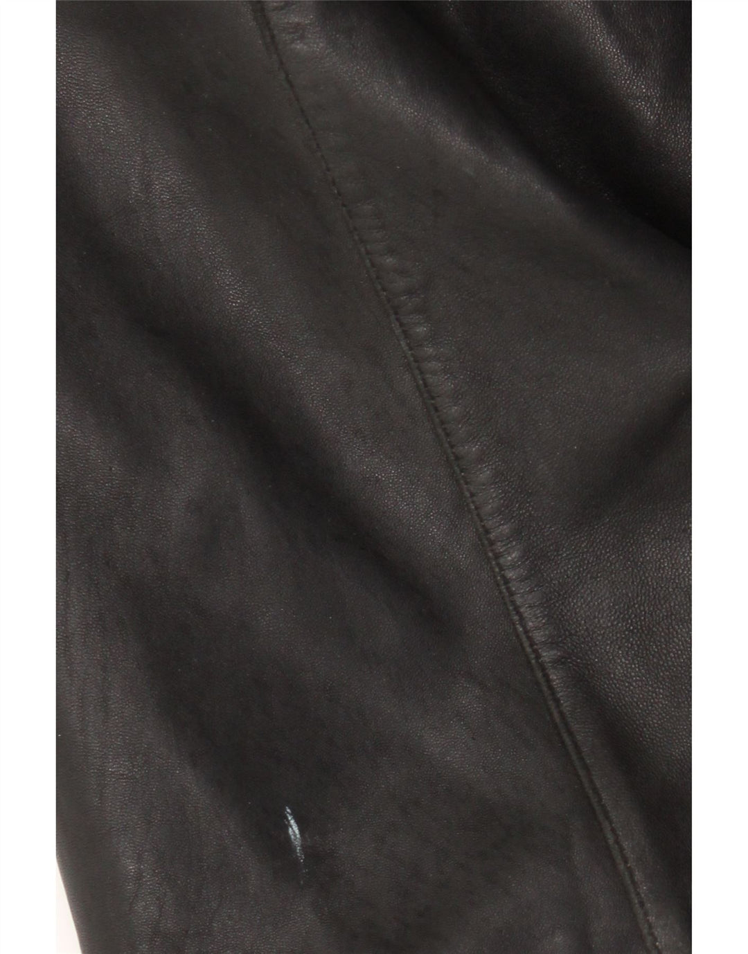 Cappotto in pelle da donna Liz Claiborne UK 16 Grande pelle nera