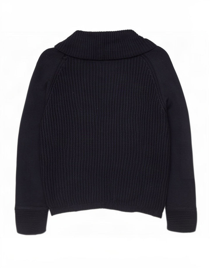 Maglione maglione a collo alto da donna Oasis UK 14 poliacrilico medio blu navy