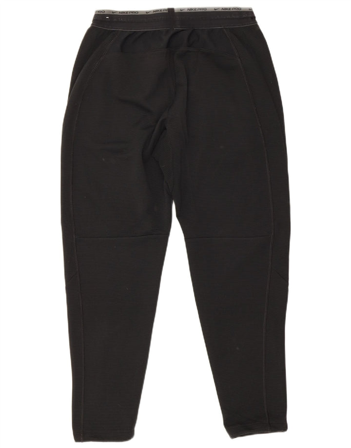 Pantaloni da tuta grafica Nike Dri Fit da uomo, poliestere nero medio