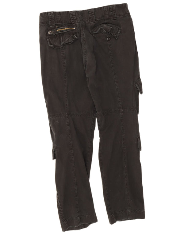 Pantaloni cargo dritti da uomo Diesel W32 L30 in cotone nero