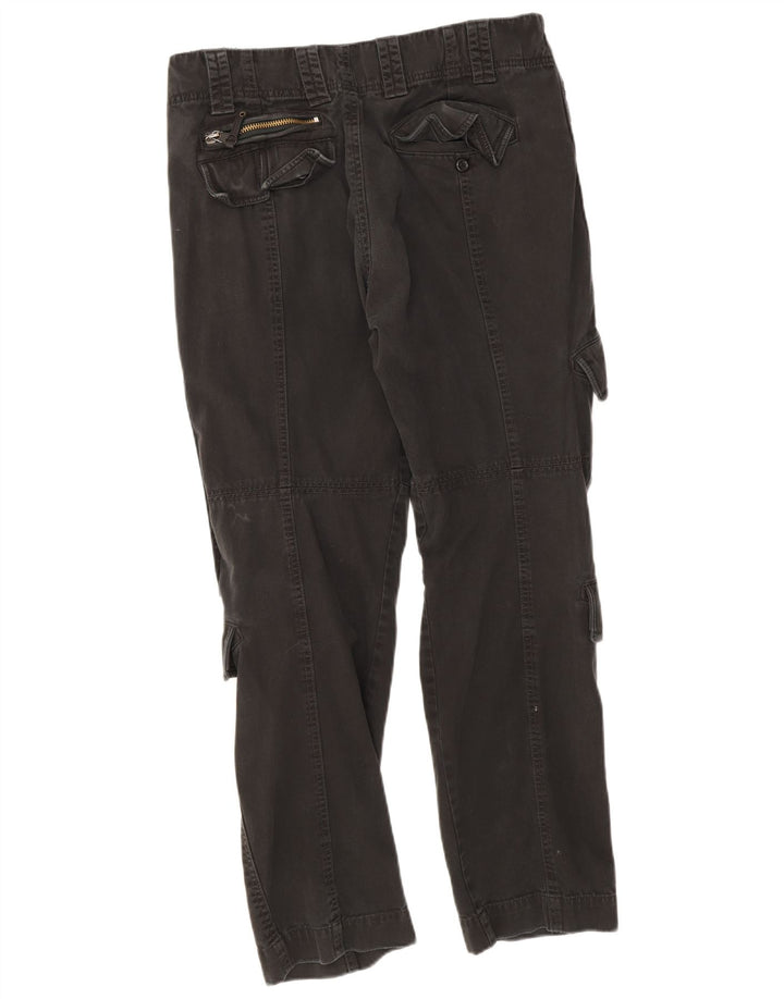 Pantaloni cargo dritti da uomo Diesel W32 L30 in cotone nero