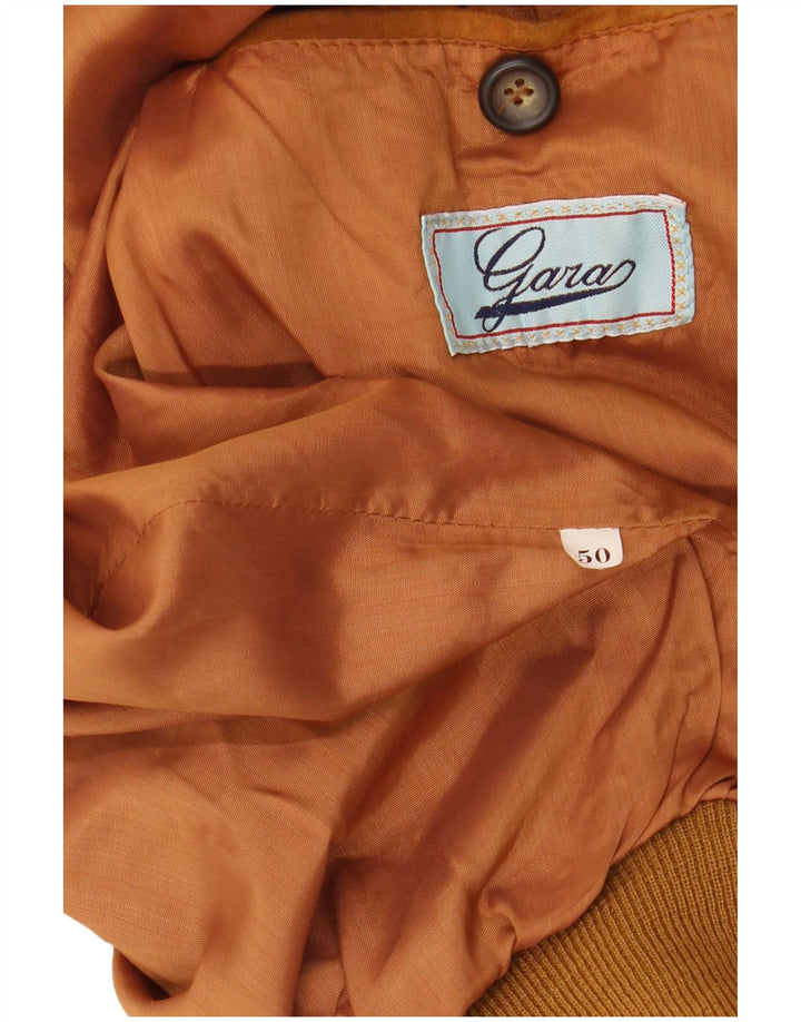 Giubbotto bomber in pelle scamosciata da uomo Gara IT 50 Large Marrone