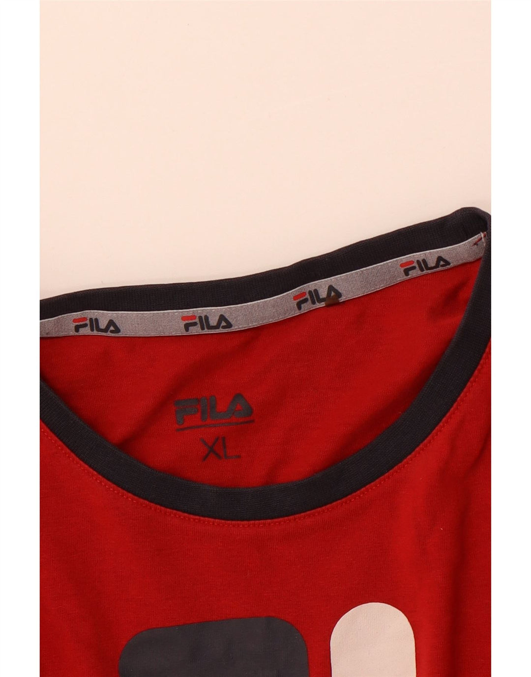 T-shirt grafica da donna FILA Top UK 18 XL Rossa