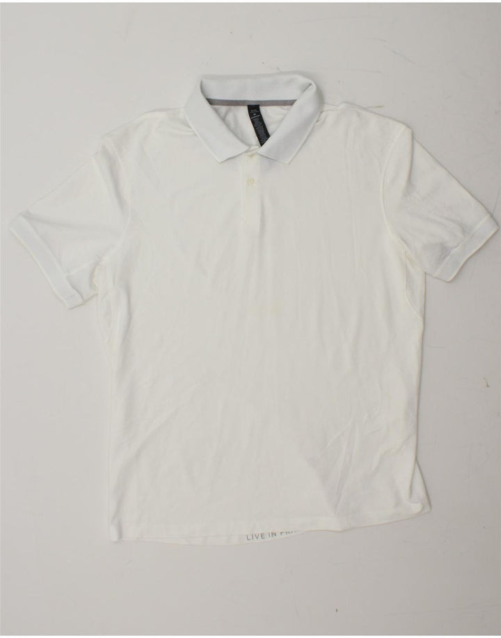 Polo da uomo LULULEMON XL in cotone bianco