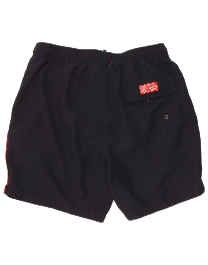 Pantaloncini sportivi da uomo Superdry grandi neri in poliestere