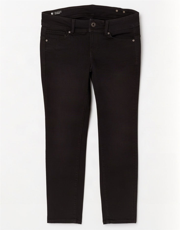 Jeans slim G-Star Midge a vita media da donna W33 L30 neri