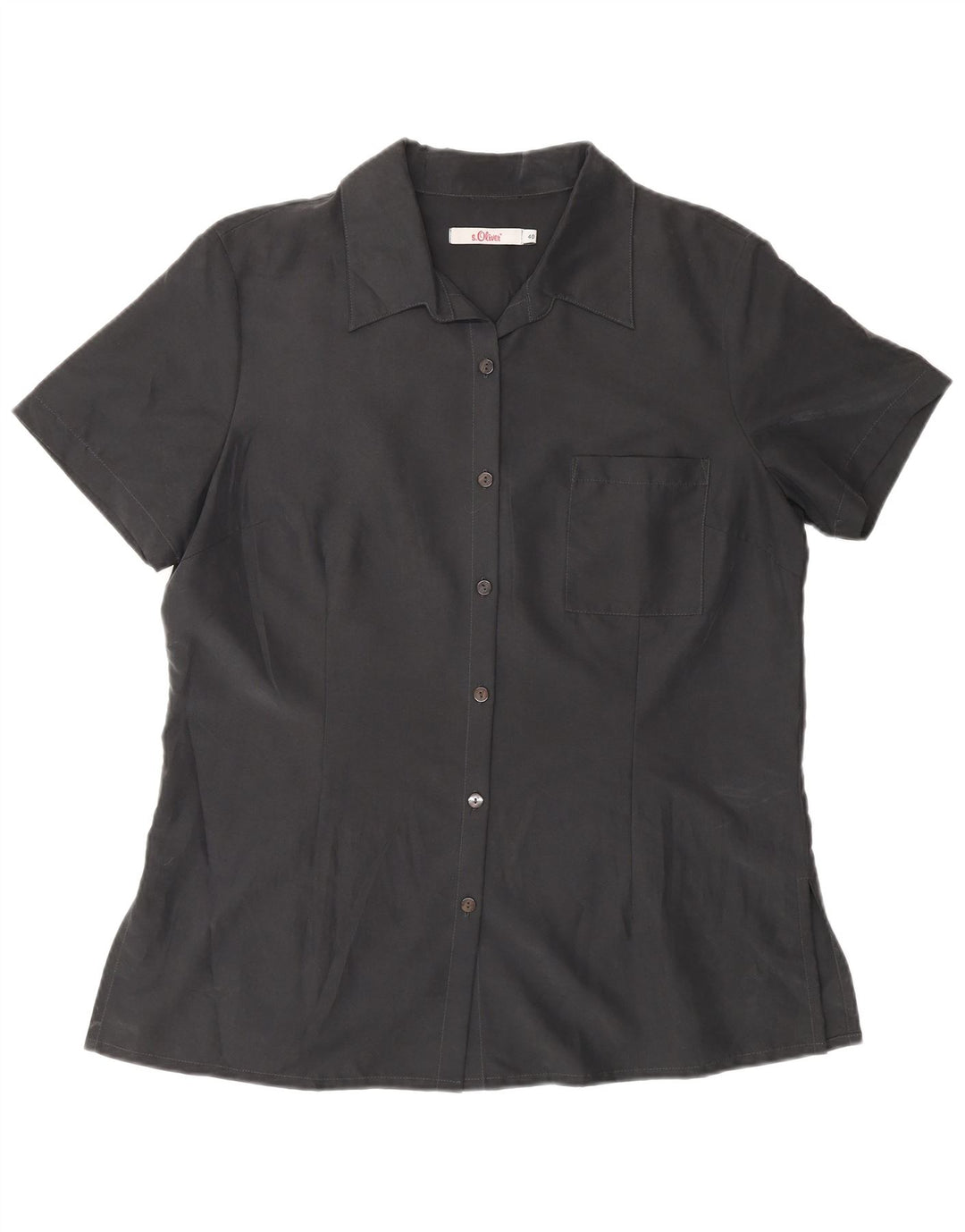 Maglia a maniche corte da donna S.Oliver IT 40 Small Grigio Poliammide