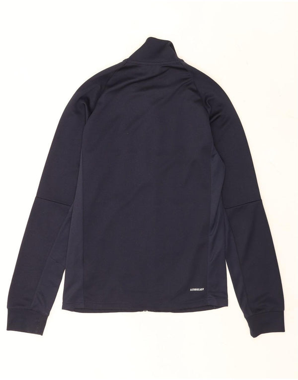 Giacca da ginnastica da uomo Adidas Aeroready, piccola, in poliestere blu navy
