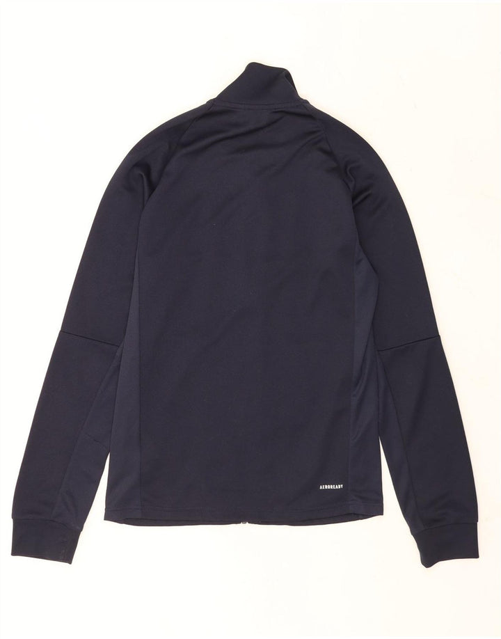 Giacca da ginnastica da uomo Adidas Aeroready, piccola, in poliestere blu navy