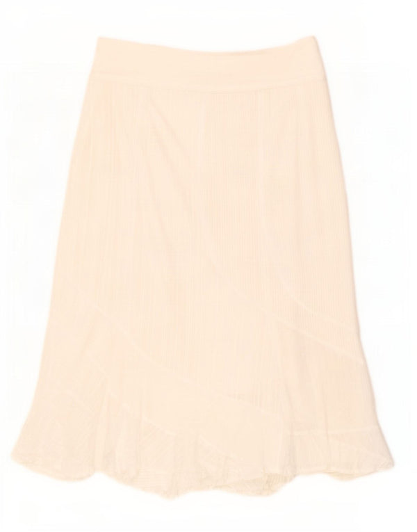 EWM Gonna a trapezio da donna grande W36 in cotone bianco