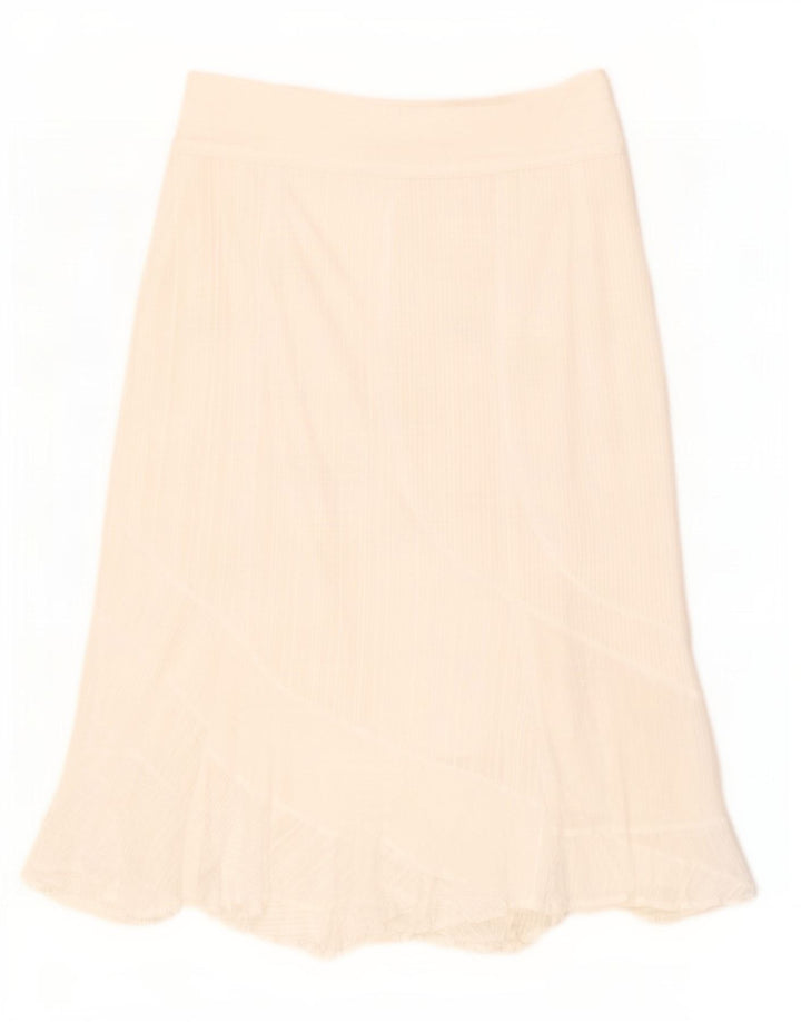 EWM Gonna a trapezio da donna grande W36 in cotone bianco