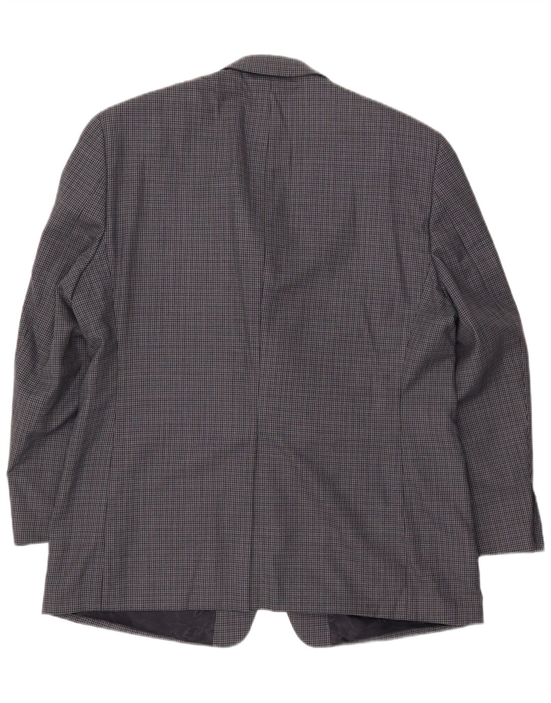 Giacca blazer a 2 bottoni da uomo Chaps UK 44 2XL Lana pied de poule blu navy