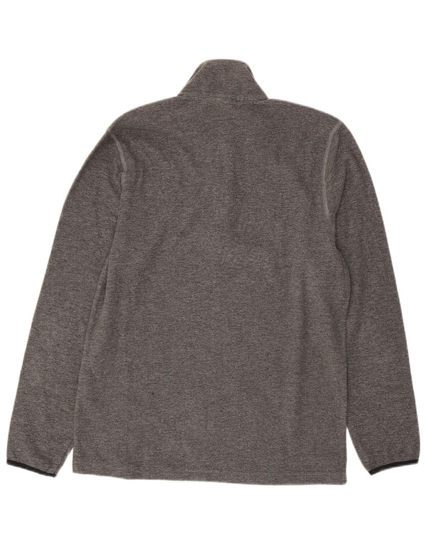 Maglione in pile da uomo con collo e zip CHAMPION Poliestere chiazzato grigio medio