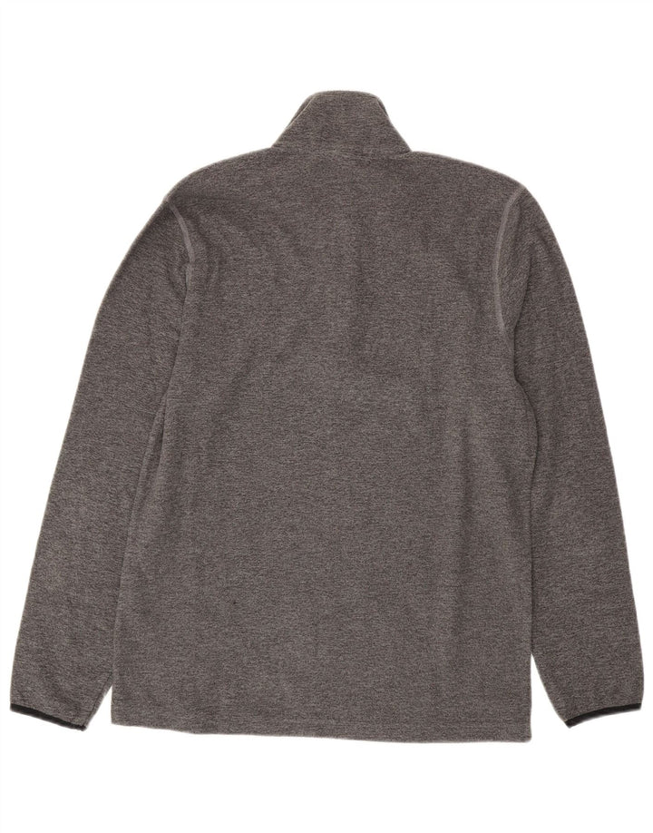 Maglione in pile da uomo con collo e zip CHAMPION Poliestere chiazzato grigio medio