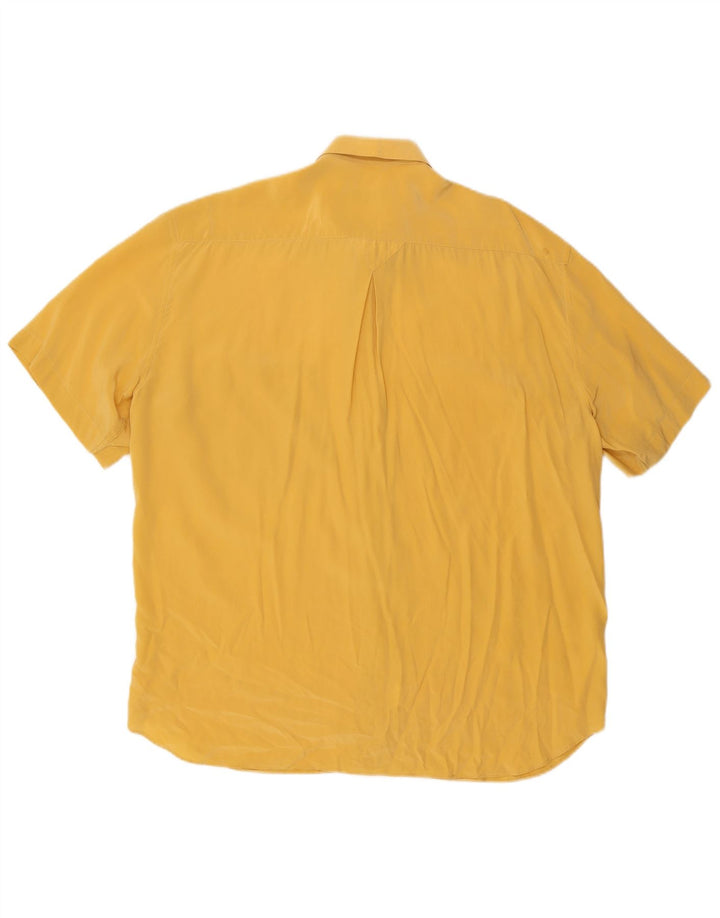 Camicia a maniche corte da uomo CACHAREL taglia 42 16 1/2 grande gialla