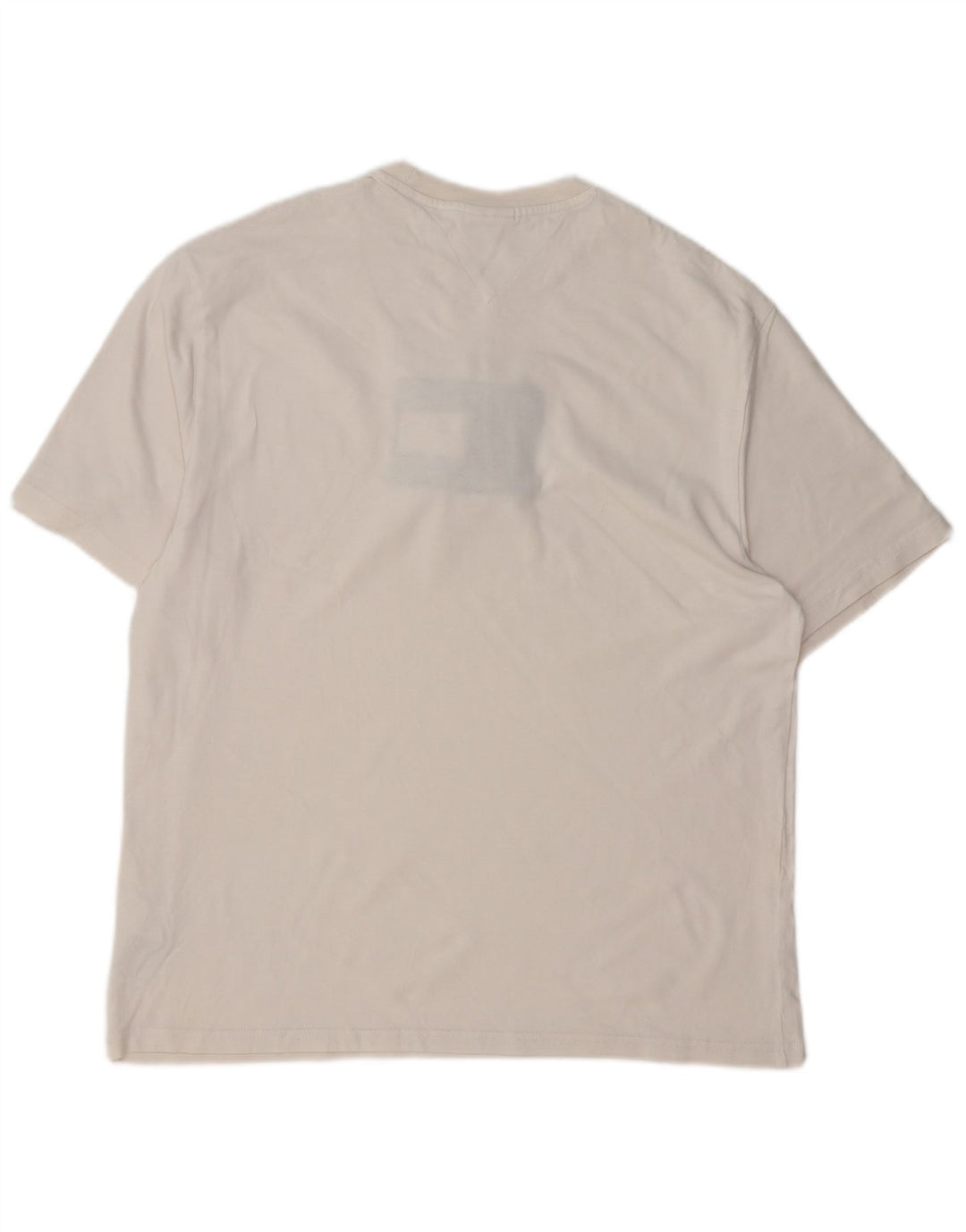 TOMMY HILFIGER T-shirt grafica da uomo Top piccola in cotone bianco